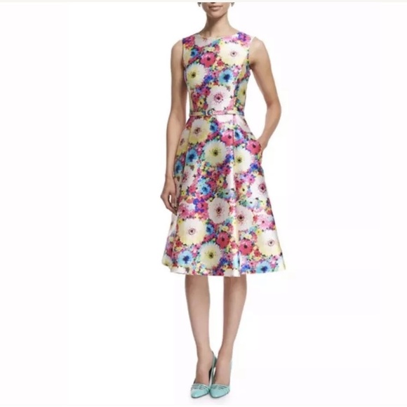 oscar de la renta flower dress